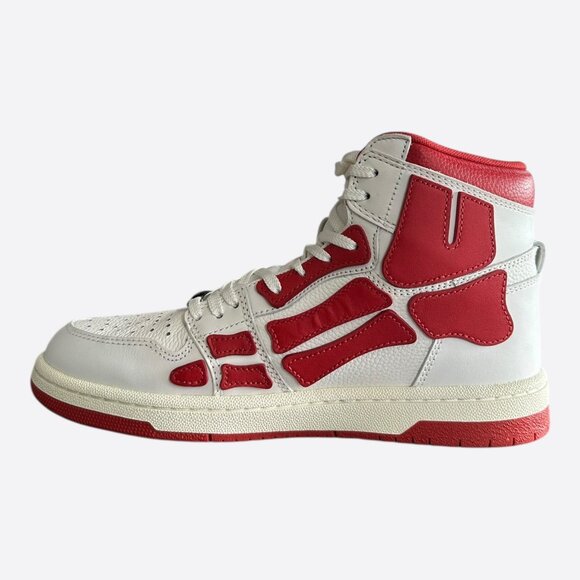 Amiri White & Red Skeleton High Tops - Picture 6 of 7